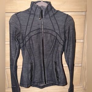 Lululemon black grey heather align zip up